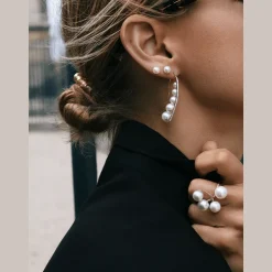 Appassionata oorbellen met parels en diamanten