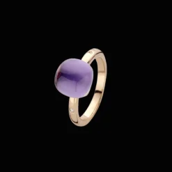Bigli Mini Sweety RG Ring Amethist Met Parelmoer 20R122Rammp
