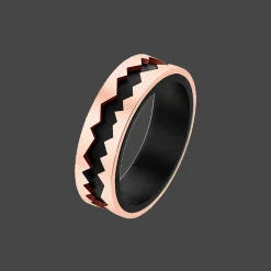 Capture In Motion Ring Rose goud & Titanium