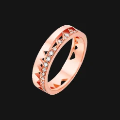 Capture Me Ring Rose goud Semi Pave