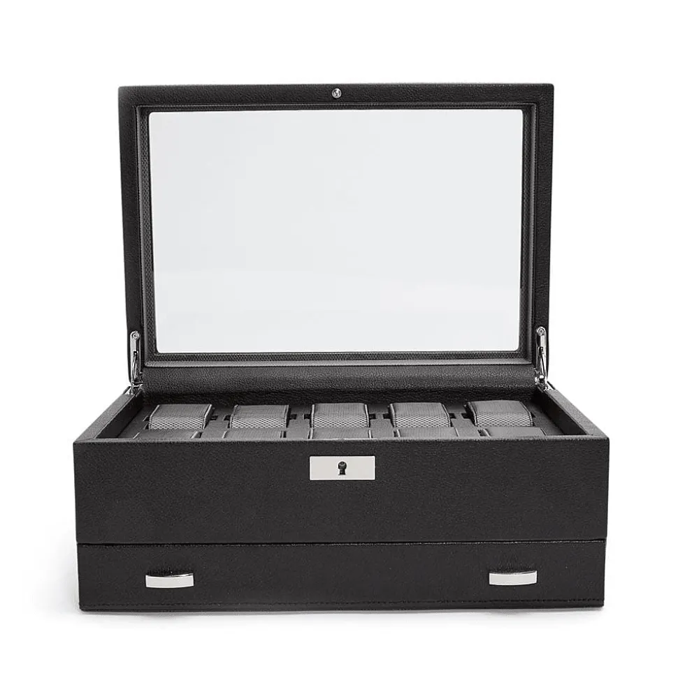 Classic 10 Piece Watch Box With Drawer