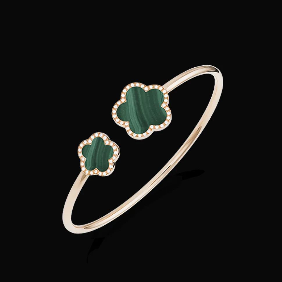 Fiore Di Mamma Bangle Malachiet en diamanten