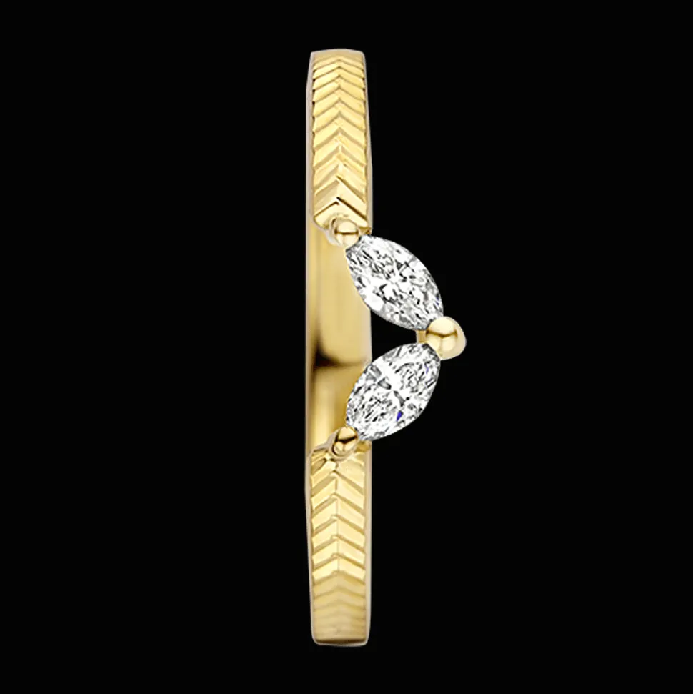 Gatsby Gala Ring 18kt Geel goud Diamant AP04 R 0056