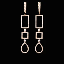 Iconic Oorbellen 18kt Rose goud
