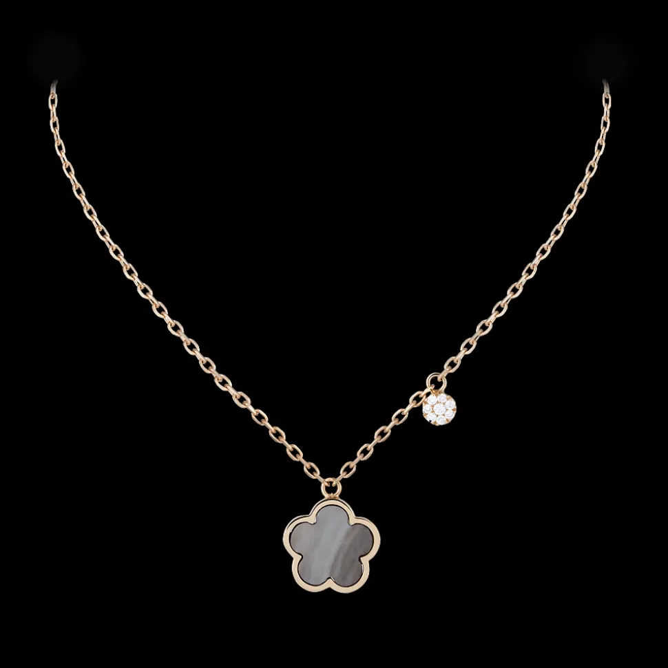 ketting Fiore Di Mamma Parelmoer Grijs