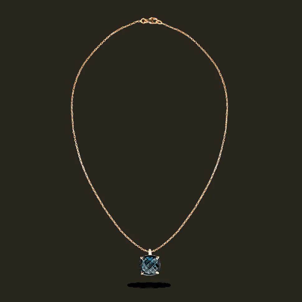 ketting Poppy Blue Topaas