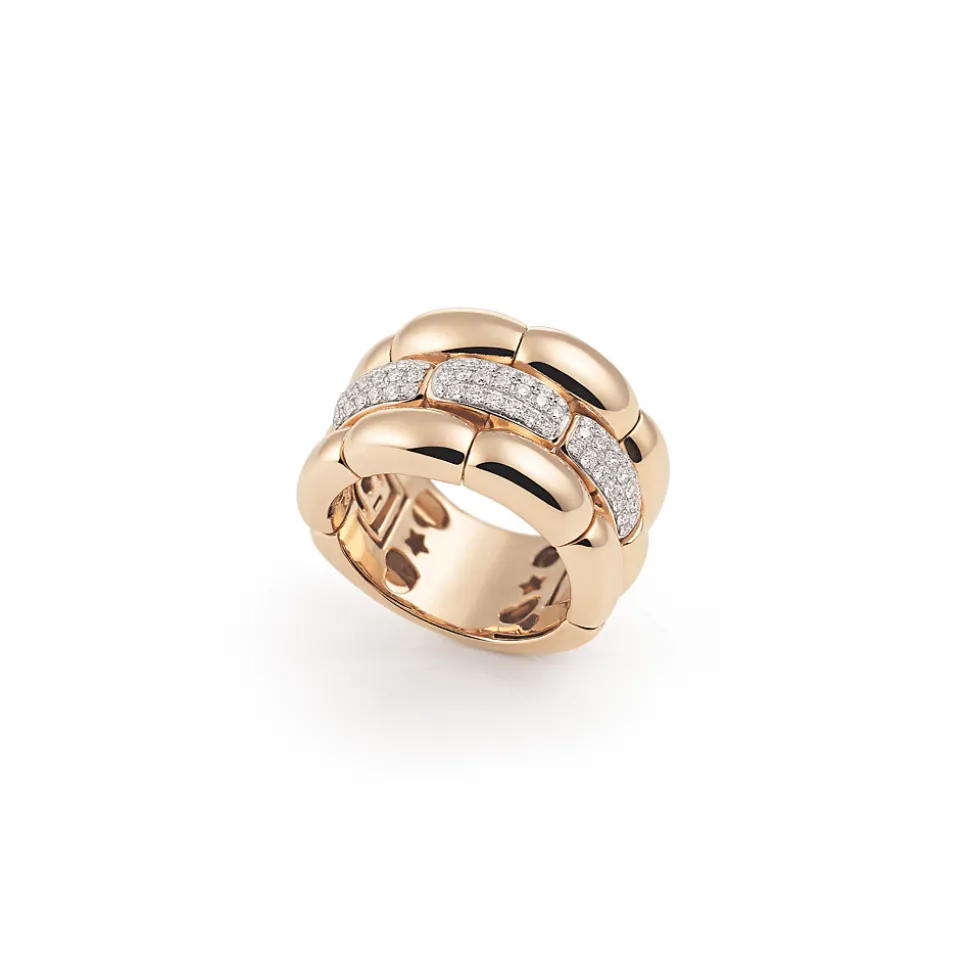 La Piazza Ring Roos Goud Diamant