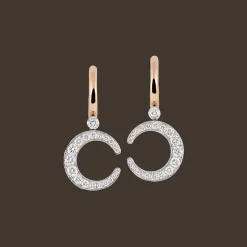 Mezzaluna Oorbellen Bi-color Diamant