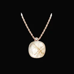 Mini Sweety Halsketting Quartz Rutile Moonshine