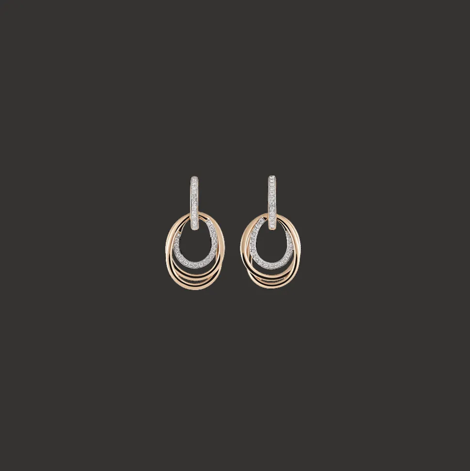 Oorbellen Roosgoud Diamant