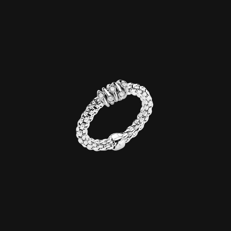 Prima Ring 18kt Witgoud Diamant