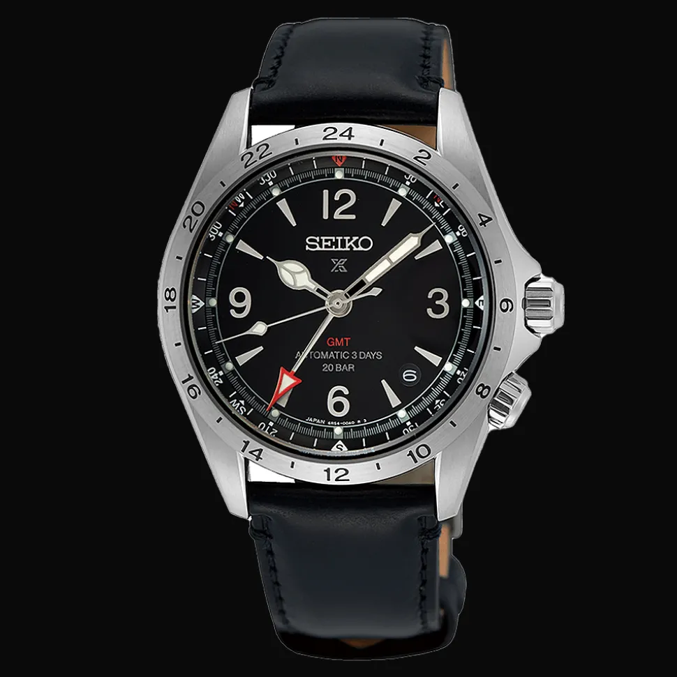 Prospex Heren Automaat GMT Zwart Leer SPB379J1