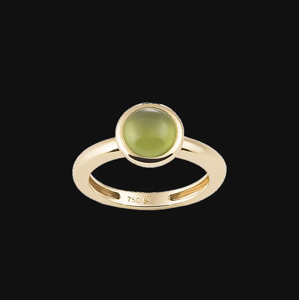 Ring 18kt Geel goud Peridot