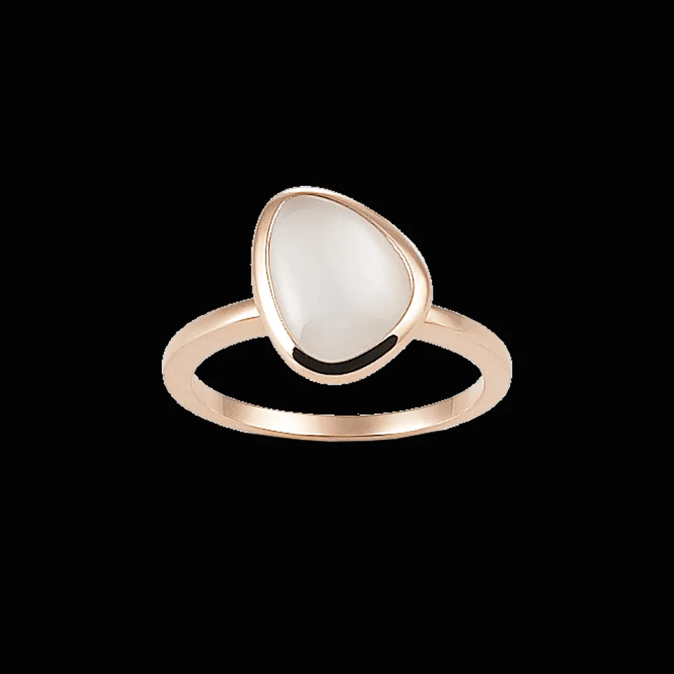 Ring 18kt Rose goud Maansteen