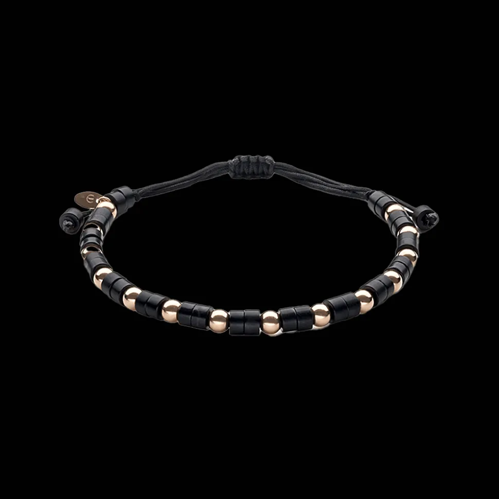 Wolf Armband 18kt Rose goud Onyx