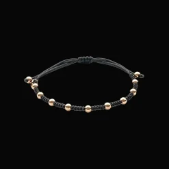Wolf Armband 18kt Rose goud Macrame