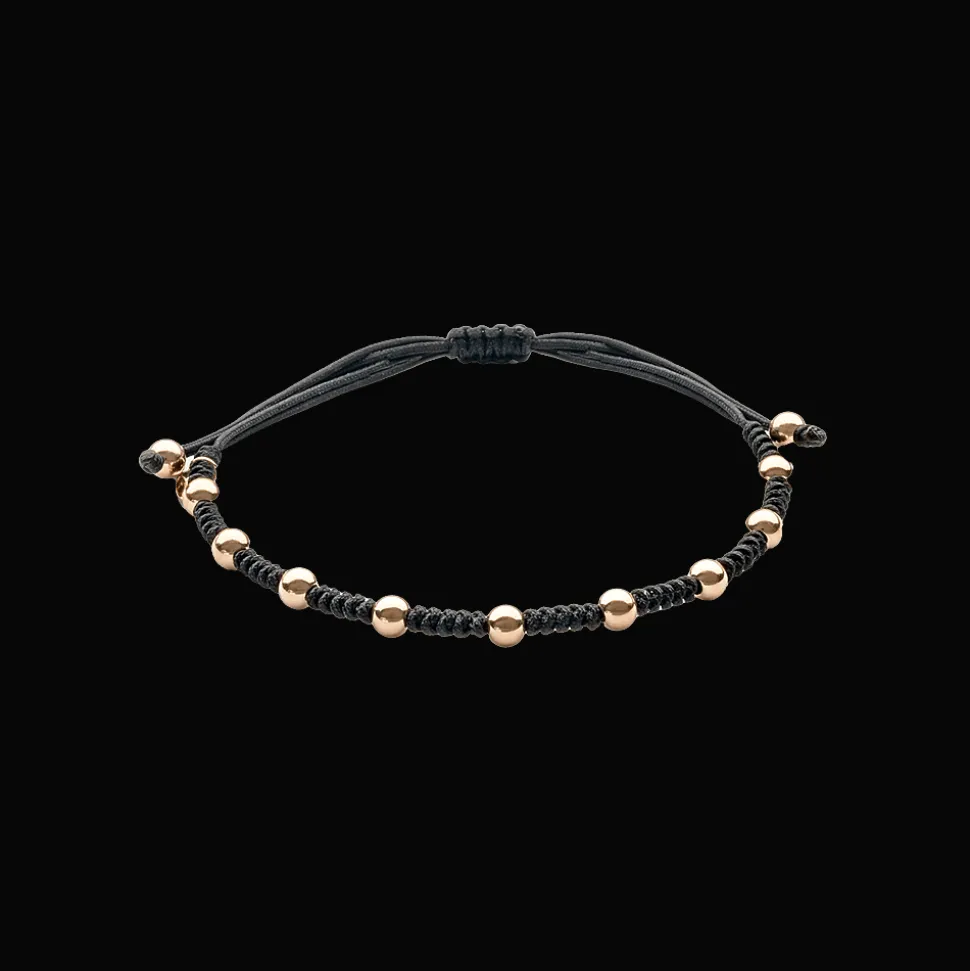 Wolf Armband 18kt Rose goud Macrame