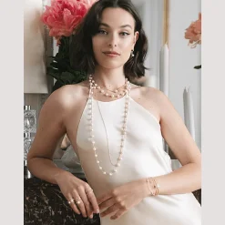 Yana Nesper Necklace With Pearl Gold